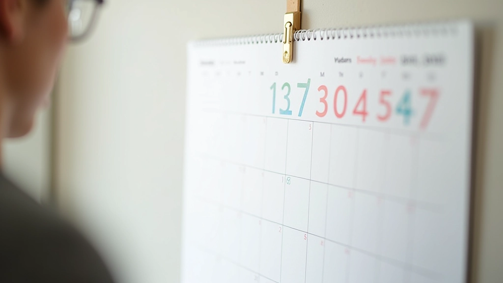 Sequenza di 30 giorni tracciati su calendario, mostrando catena ininterrotta di segni, ultimo giorno evidenziato