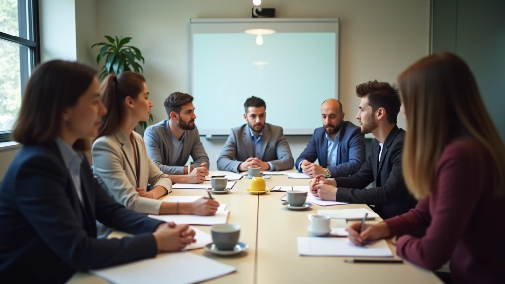 Team coaching session per routine mattutina aziendale